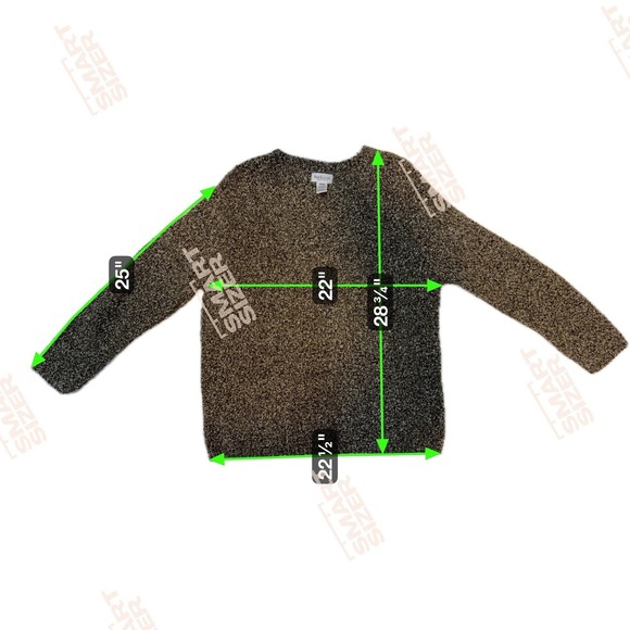Van Heusen Brown Textured Ramie Blend Sweater Size L - Picture 7 of 7